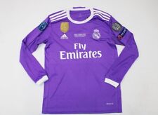 Camiseta final do Real Madrid 2016-17 roxa manga longa Ronaldo #7 UCL comprar usado  Enviando para Brazil