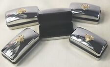 Paquete de 5 cajas de regalo de metal plateado de calidad superior para eslabones de puño - pendientes segunda mano  Embacar hacia Argentina