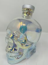 Cabeza de cristal vodka aurora botella de cráneo iridiscente y parte superior de corcho vacía 750 ml segunda mano  Embacar hacia Argentina