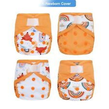new 4pcs/lot ECO-friendly Cloth Diaper Cover Waterproof  Cover Nappies Washable  for sale  Shipping to South Africa