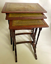 Used, mahogany period nest of three tables for sale  Shipping to South Africa