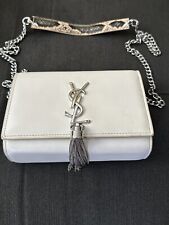 Ysl white handbag for sale  RICHMOND