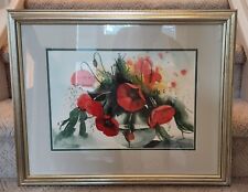 Framed red poppy for sale  Chesapeake