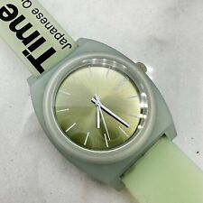 Relógio Nixon Time Teller 40mm mostrador prata pulseira de borracha verde invisi comprar usado  Enviando para Brazil