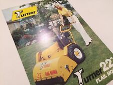 TURNER  Engineering 22” Flail Mower Original 1970s Brochure & Price List for sale  UK