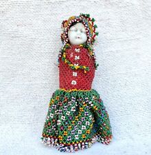 Vintage Handmade Beads Work Clothes Frozen Charlotte Porcelain Doll Japan C193 for sale  Shipping to South Africa