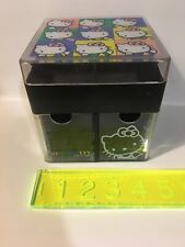 Cajón de plástico vintage 1989 original Sanrio Hello Kitty baratija caja de almacenamiento ver segunda mano  Embacar hacia Argentina