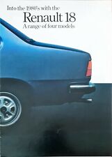 Renault brochure 1978 for sale  BIGGLESWADE