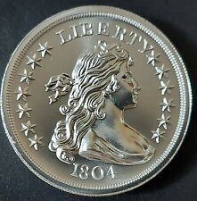 Used, Intaglio 1804 Draped Bust Dollar 2 oz Silver round .999 fine silver for sale  Whitestone