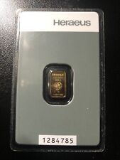 Heraeus gram gold for sale  LONDON
