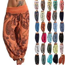 Women Hippy Boho Baggy Yoga Harem Pants Gypsy Ali Baba Wide Leg Hareem Trousers for sale  UK