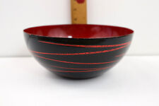 Vintage Cathrineholm Saturn Bowl Grete Prytz Kittelsen Enamel Black & Red -READ- for sale  Shipping to South Africa