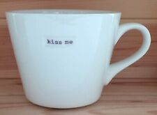 Keith Brymer Jones, White 'kiss me', Porcelain Mug, New Without Tags for sale  SHEFFIELD