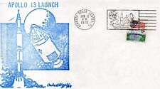 APOLLO 13 launch day Official Kennedy Space Center cover BLUE CACHET Rare ! comprar usado  Enviando para Brazil