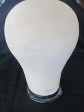 Peruca manequim vintage lona Millinery cabeça de exibição chapéu forma bloco suporte comprar usado  Enviando para Brazil
