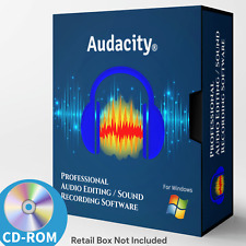 Audacity Professional Audio Music Editing - Recording Software-Beats-Windows-CD, used for sale  Shipping to South Africa