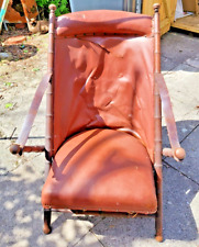 Leather folding chairs for sale  GLOSSOP