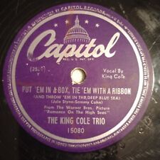 The King Cole Trio – Coloque-os em uma caixa, amarre-os com uma fita 1948 goma-laca 78rpm comprar usado  Enviando para Brazil