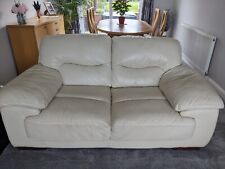 Seater cream leather for sale  COVENTRY