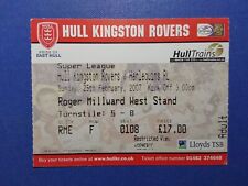 Ticket hull k.r for sale  BEVERLEY