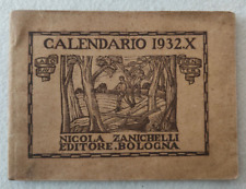 Calendario 1932 illustratore usato  Morra De Sanctis