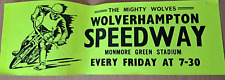 Wolverhampton wolves speedway for sale  FELIXSTOWE