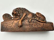 Antiker geschnitzter löwe gebraucht kaufen  Wittlich