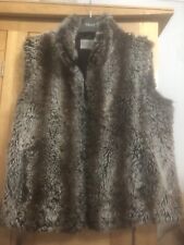 Brown fur gilet for sale  CLACTON-ON-SEA
