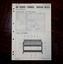 ROLAND HP-1000 S SL Original Service Manual Repair Schematic Diagrams Schema segunda mano  Embacar hacia Argentina