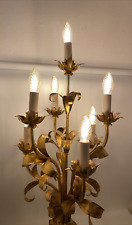 Florentiner Tischlampe Stehlampe Hans Kögl vergoldet 85 cm 7 flammig comprar usado  Enviando para Brazil