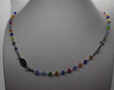 Collana rosario zirconi usato  Pomigliano D Arco