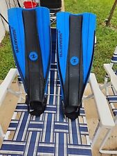 US Divers Adult Aqua Lung Swim Fins Flippers BLUE ML-XL 9-13 Scuba Diving  for sale  Shipping to South Africa