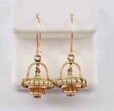 1Ct Round Cut Genuine White Pearl Vintage Dangle Earrings 14K Yellow Gold Plated, used for sale  Shipping to South Africa