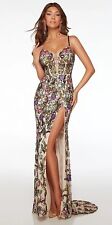 Alyce 61687 Evening Dress Size 4 Champagne, Multicolored. for sale  Shipping to South Africa