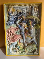 Keramikplatte relief georg gebraucht kaufen  Salem
