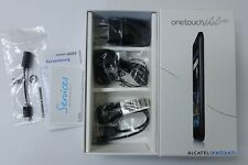 Alcatel Onetouch IDOL ultra imballaggio cuffie cavo USB alimentatore nero NUOVO  usato  Spedire a Italy