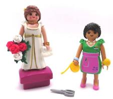Lote de bonecos de costureira Playmobil e noiva de casamento - costureira loja de moda pessoas comprar usado  Enviando para Brazil
