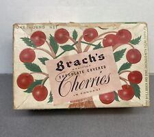 Caja de dulces vacía vintage Brach’s cubierta de chocolate cereza segunda mano  Embacar hacia Argentina