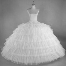 Tulle 6 Hoops Petticoats for Wedding Dress Fluffy Ball Gown Underskirt Crinoline for sale  Shipping to South Africa