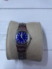 Vtg Swatch Irony Minx Watch Women Silver Tone Blue 1998(untested) for sale  Shipping to South Africa