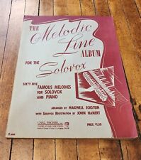 Libro de partituras álbum de línea melódica Solovox arreglado por Maxwell Eckstein 1942 segunda mano  Embacar hacia Argentina
