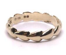 9ct GOLD "LOVE HEART" WEDDING BAND 375 LADIES GIRLS GENTS RING SIZE P for sale  Shipping to South Africa