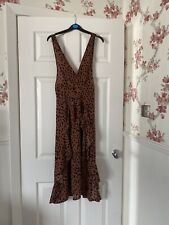 Nasty Gal Collection Animal Print Brown Dress Size 8 for sale  Shipping to South Africa
