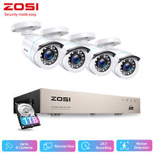 Używany, ZOSI 2MP CCTV Video Monitoring Camera Zestaw Zewnętrzna 1TB HDD DVR Bullet Camera H265 + na sprzedaż  Wysyłka do Poland