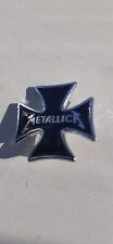 METALLICA Vintage Metal Enamel Pin Badge Iron Cross  for sale  Shipping to South Africa