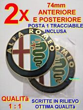 2 Stemma ALFA ROMEO GIULIETTA MITO 156 159 Logo Fregio Anteriore Posteriore oro usato  Bari