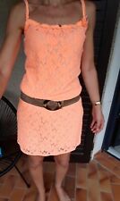 Robe orange dentelle d'occasion  Le Pont-de-Beauvoisin