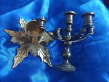 Brass candle holders for sale  MAIDSTONE