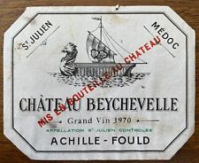 étiquette château beychevell d'occasion  Toul