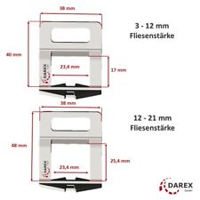 100-4000 PROFI Zuglaschen Fliesen Verlegehilfe 1-3mm  Nivelliersystem Laschen, usado comprar usado  Enviando para Brazil